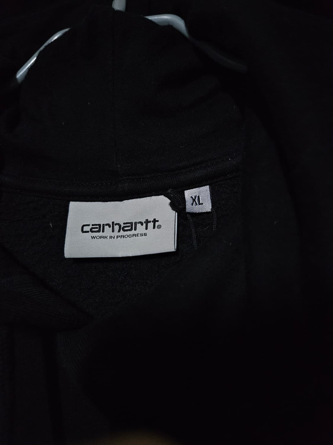 [XL]칼하트 체이스 후드 블랙 상품이미지2