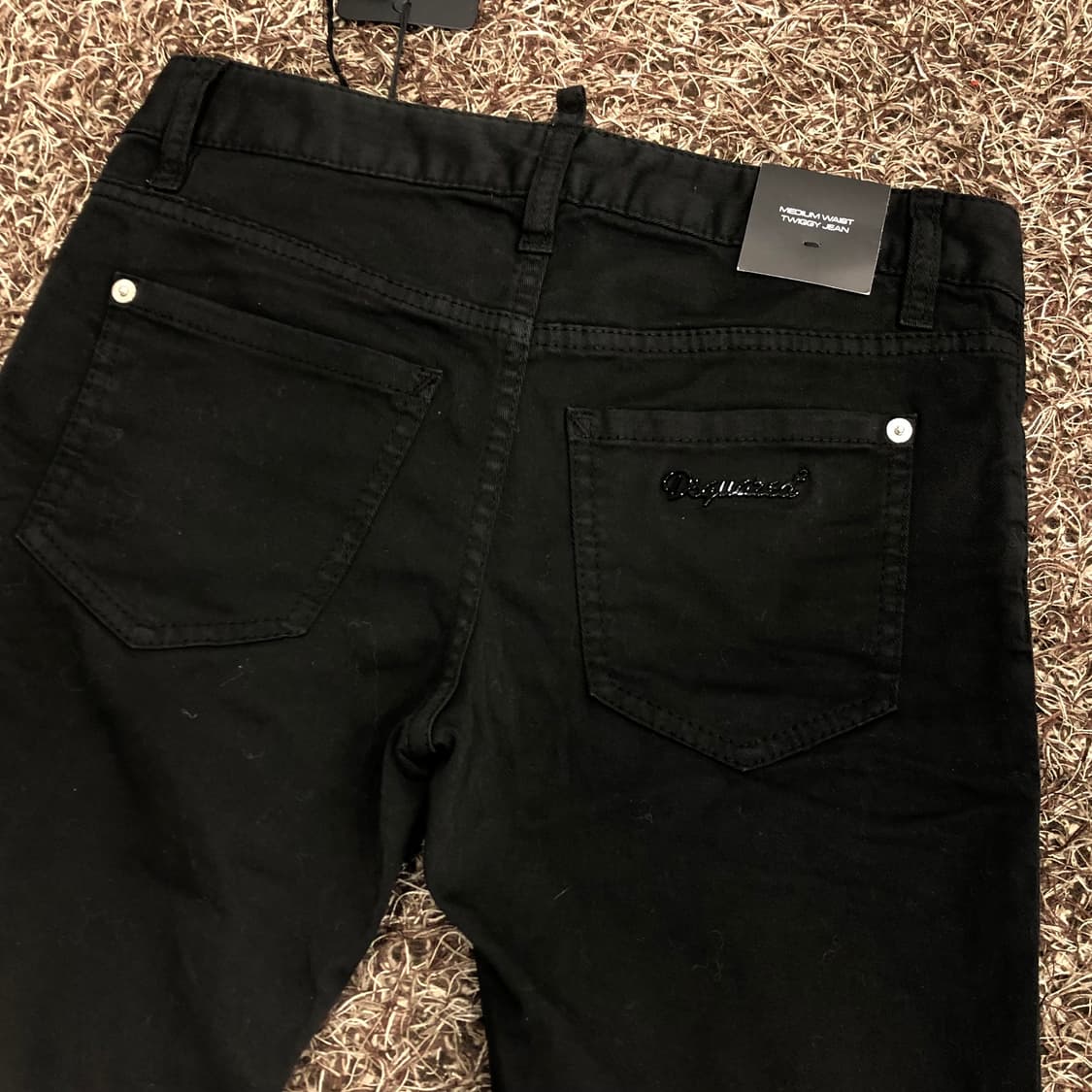 새상품 디스퀘어드 여성 블랙진 스키니진 데님 팬츠 상품이미지5