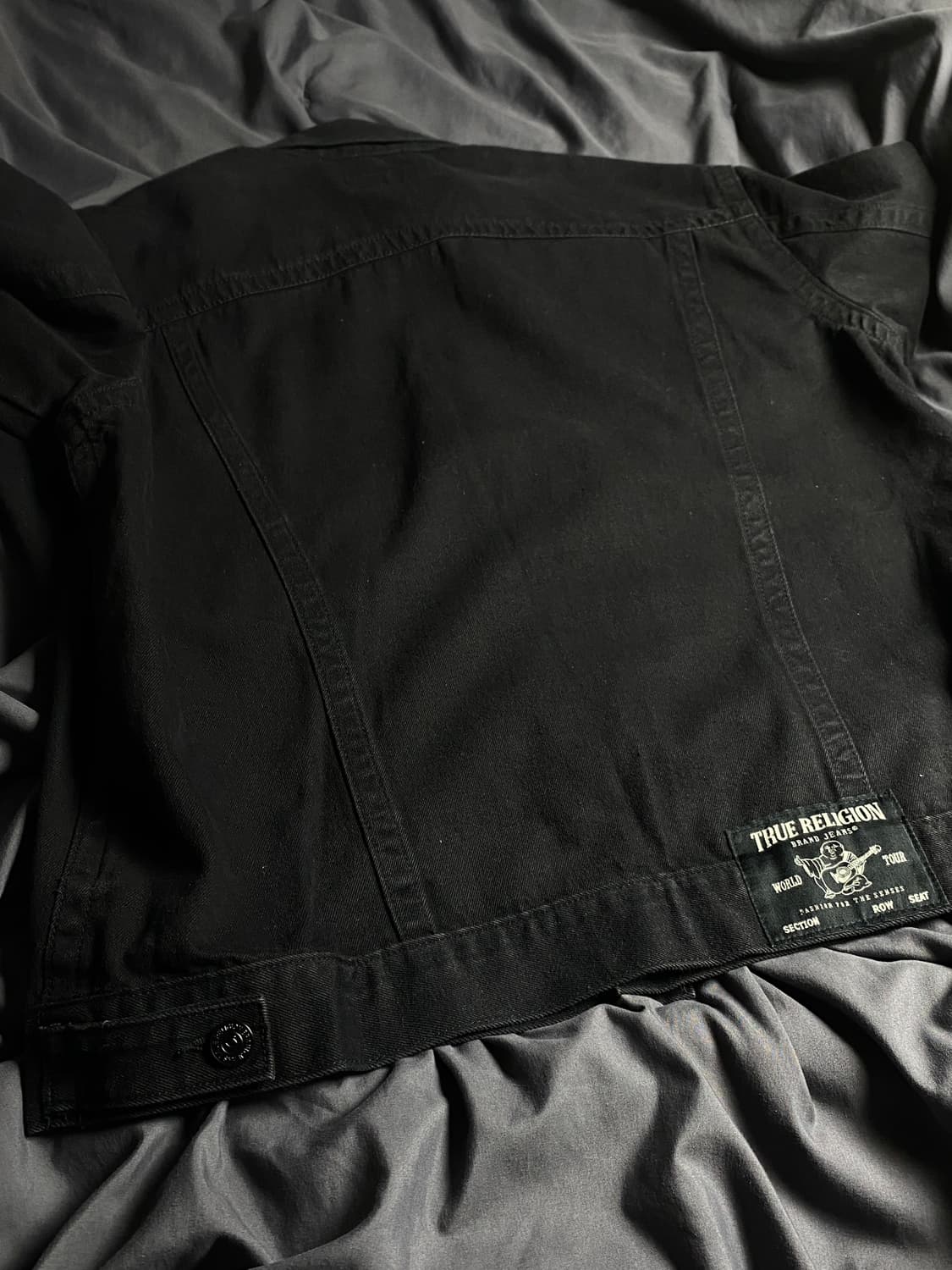 트루릴리전 블랙 데님 자켓 XL 상품이미지4