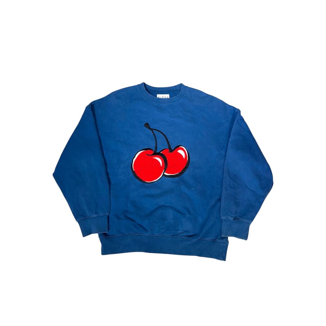 키르시 블루 체리 로고 자수 오버핏 맨투맨  상품이미지4