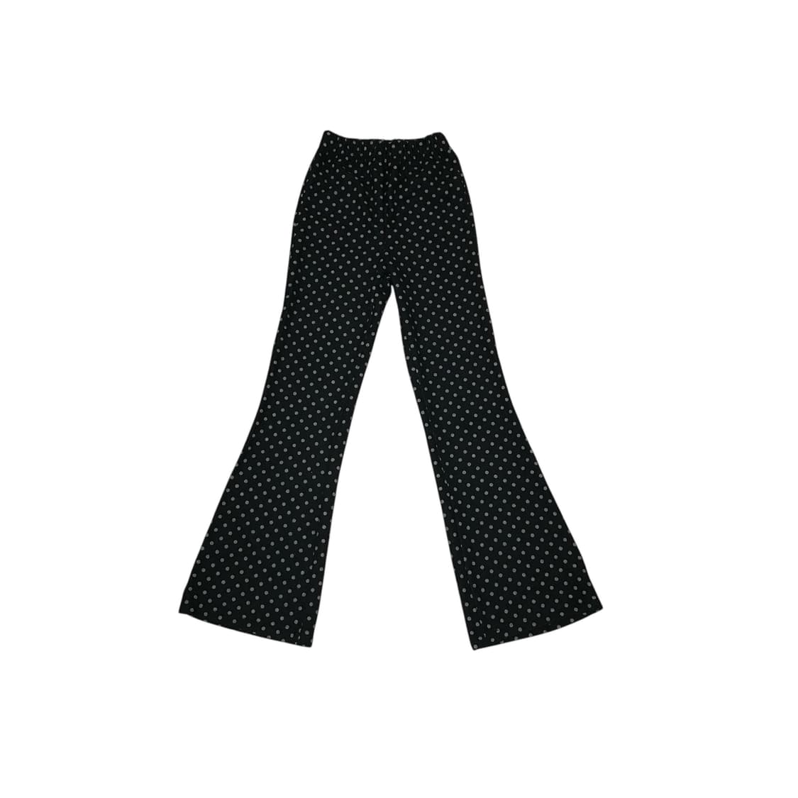 도트 부츠컷 밴딩 팬츠 블랙 모리 모리걸 일본 느낌 상품이미지2