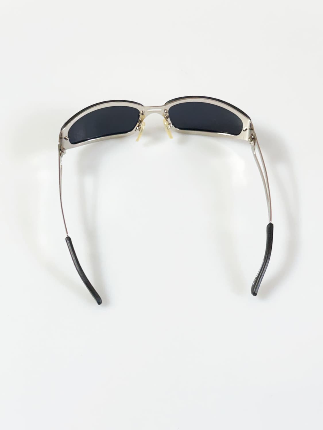 90s DDG 무테 실버 메탈 스퀘어 빈티지 선글라스 상품이미지5