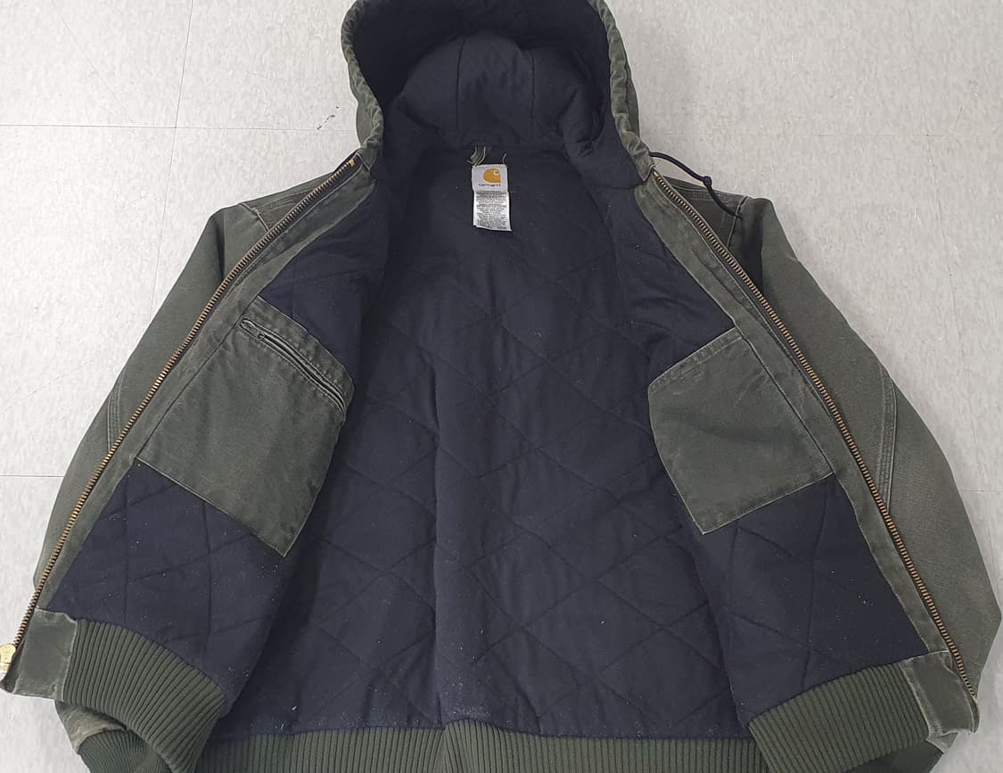 칼하트 j130 MOS 샌드스톤 액티브 후드 자켓 xxl 상품이미지3