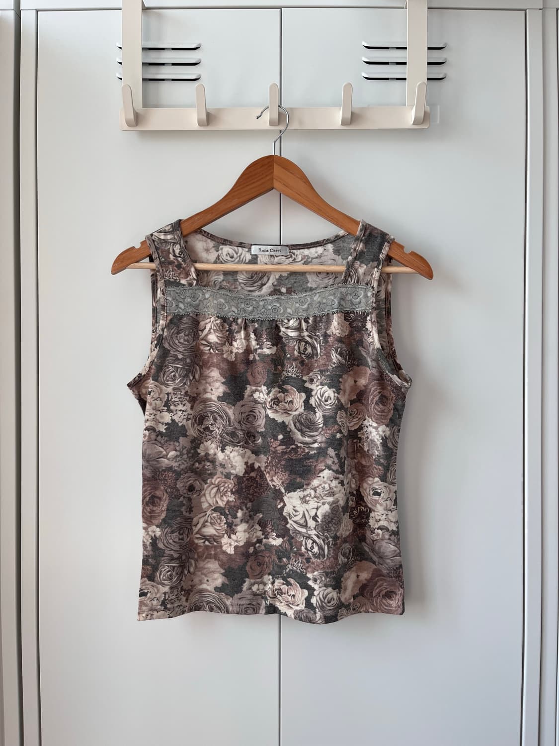 Rosa cheri 로사체리 장미 레이스 스퀘어넥 슬리브리스 상품이미지3