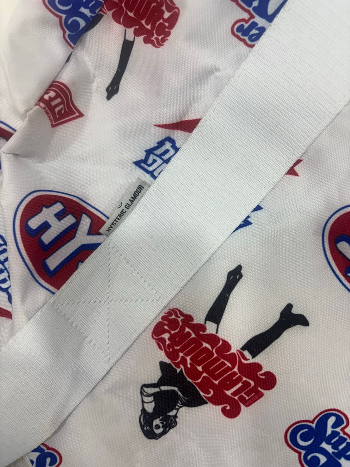 히스테릭글래머 로고 더플백 화이트 상품이미지6