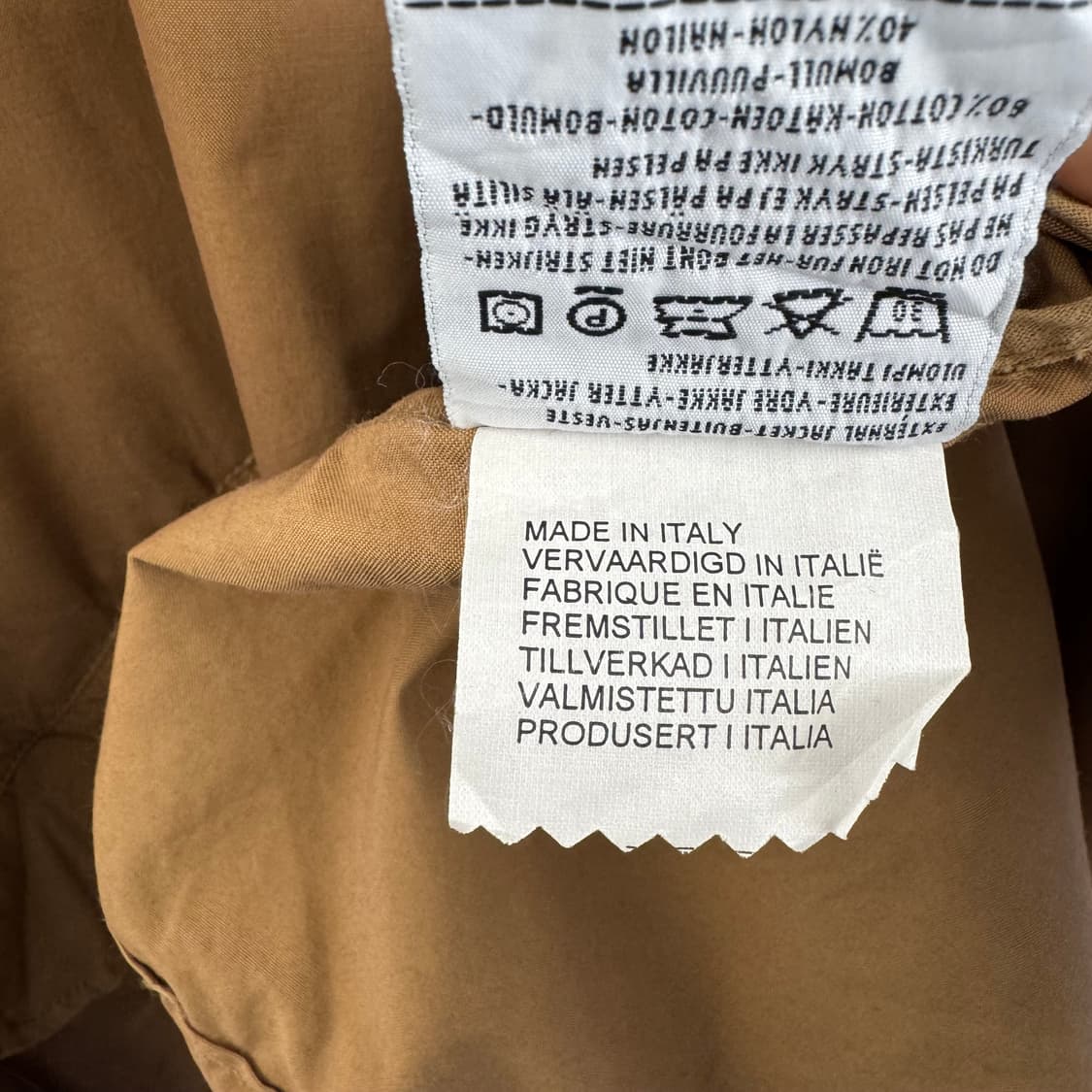 90s 리바이스 브라운 피쉬테일 파카 made in ITALY (L)   상품이미지10