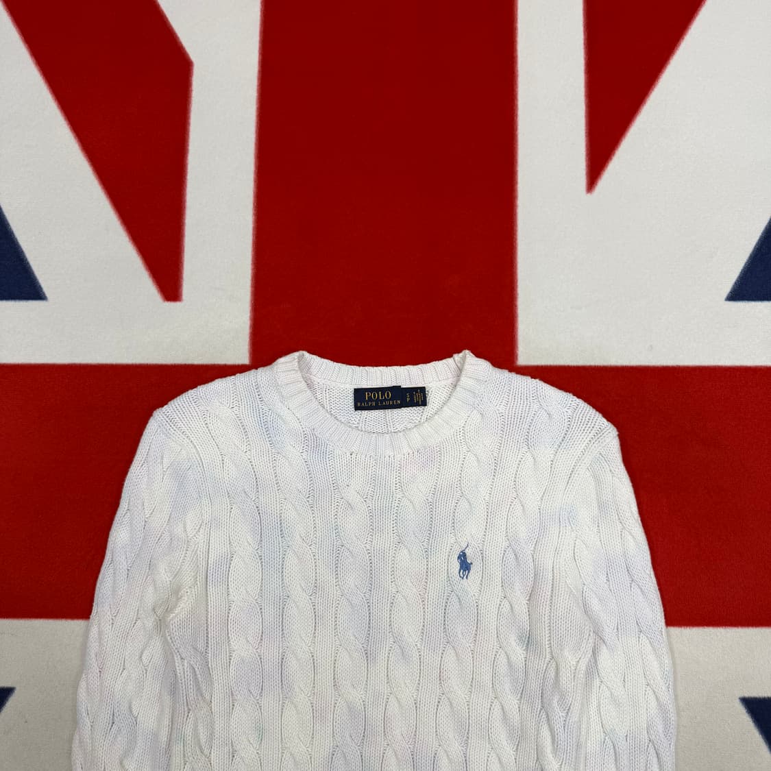 폴로 슬림핏 니트 여성 S 실측 44 상품이미지3