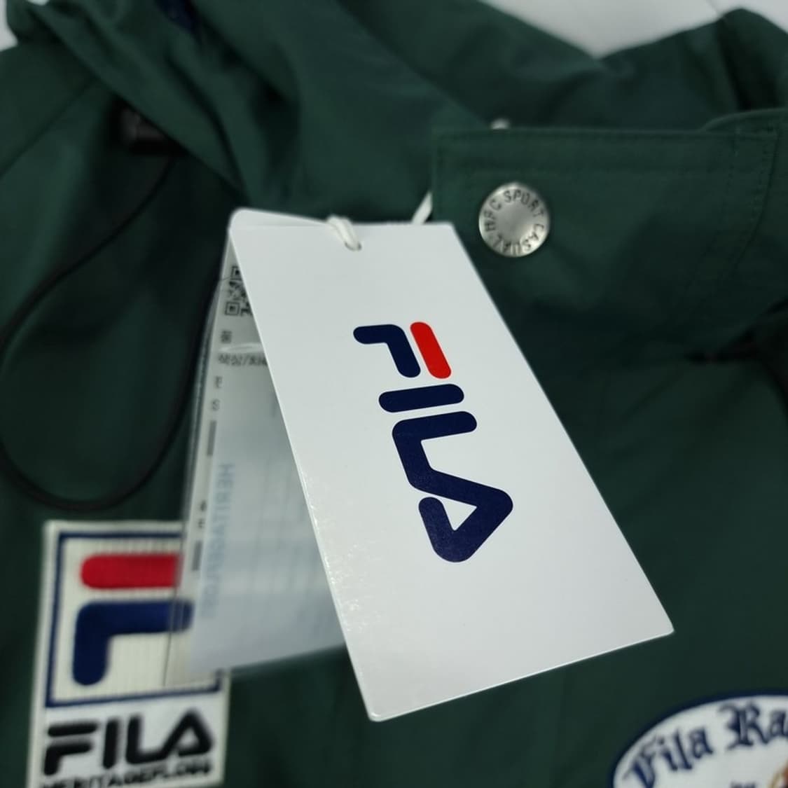 [휠라 X 헤리티지플로스] (새상품) 오버핏 바람막이 자켓 M19701 상품이미지8