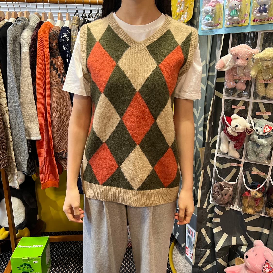 [Japanese Vintage] 아가일 니트 베스트 상품이미지3