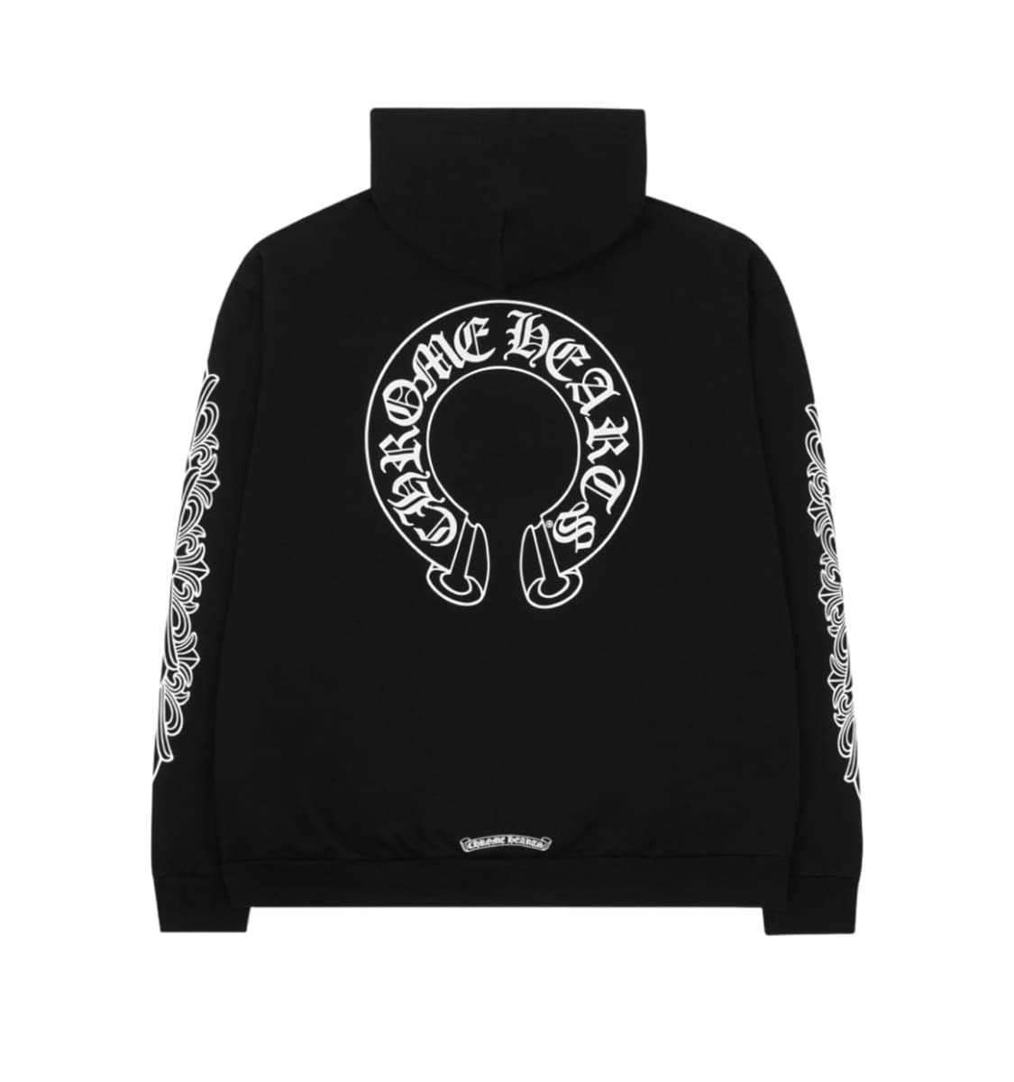 [XXL] 크롬하츠 홀스슈 플로랄 후드 블랙 상품이미지1