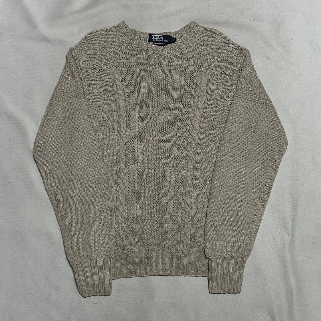M 폴로랄프로렌 혼방 핸드니트 케이블 니트 상품이미지2