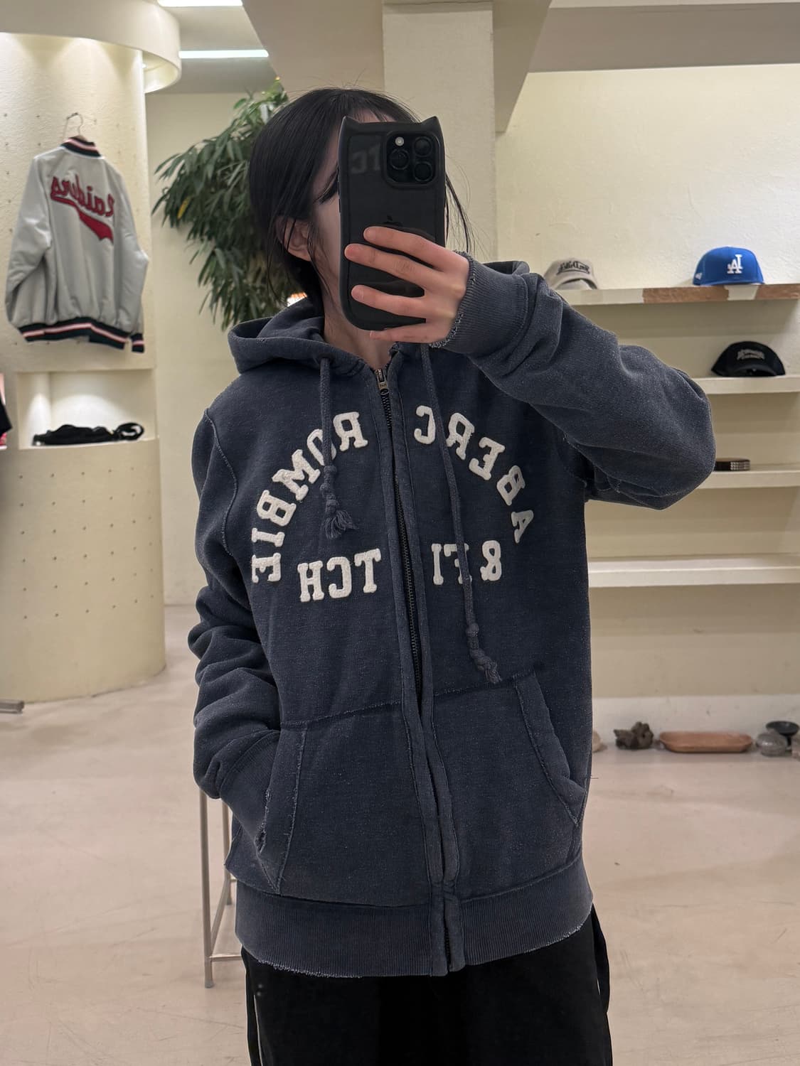 아베크롬비 y2k 빈티지 빅로고 후드 집업  U72 상품이미지1