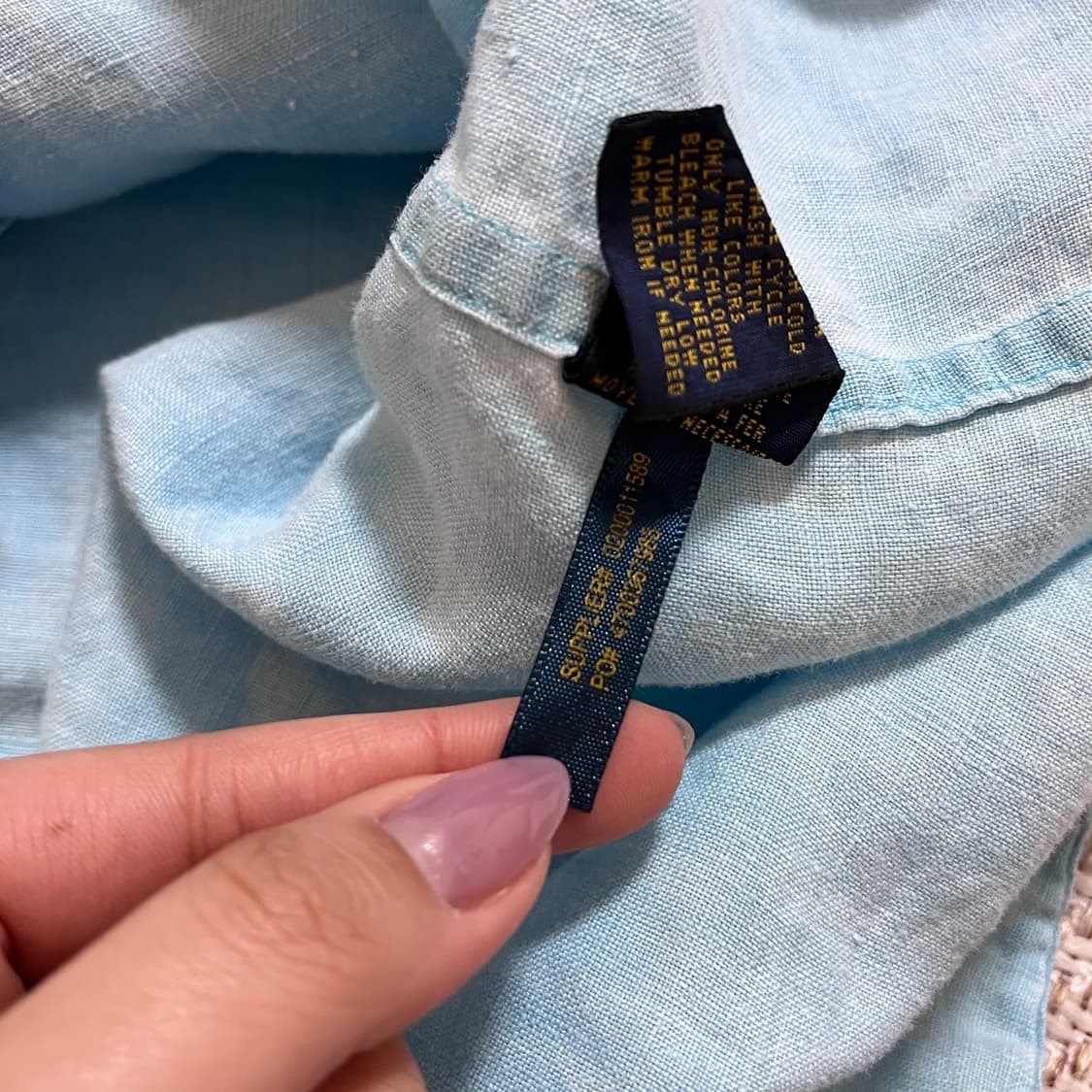 [정품] 폴로 소라 / 핑크포니 린넨 셔츠 [ XS ] 상품이미지6