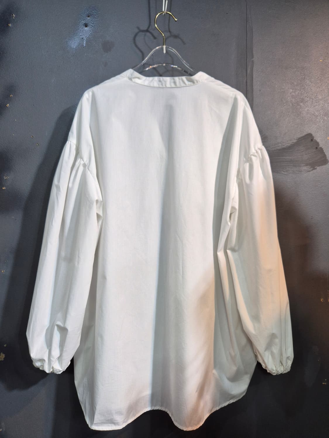 일제 화이트 큐빅 구슬  블라우스 M 상품이미지2