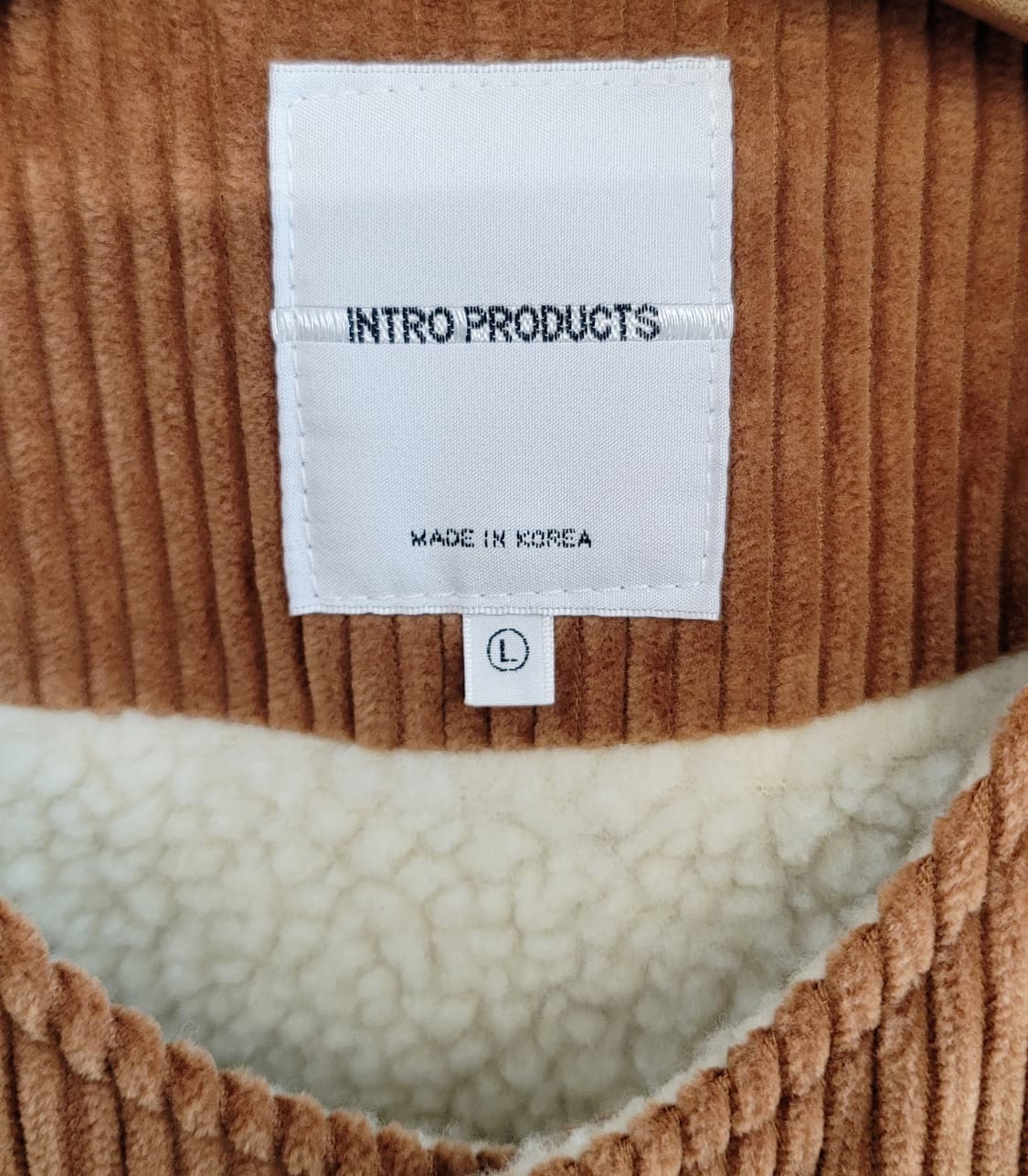 INTRO PRODUCTS(남여공용) 코듀로이(안감양털) 베스트(조끼) 상품이미지7