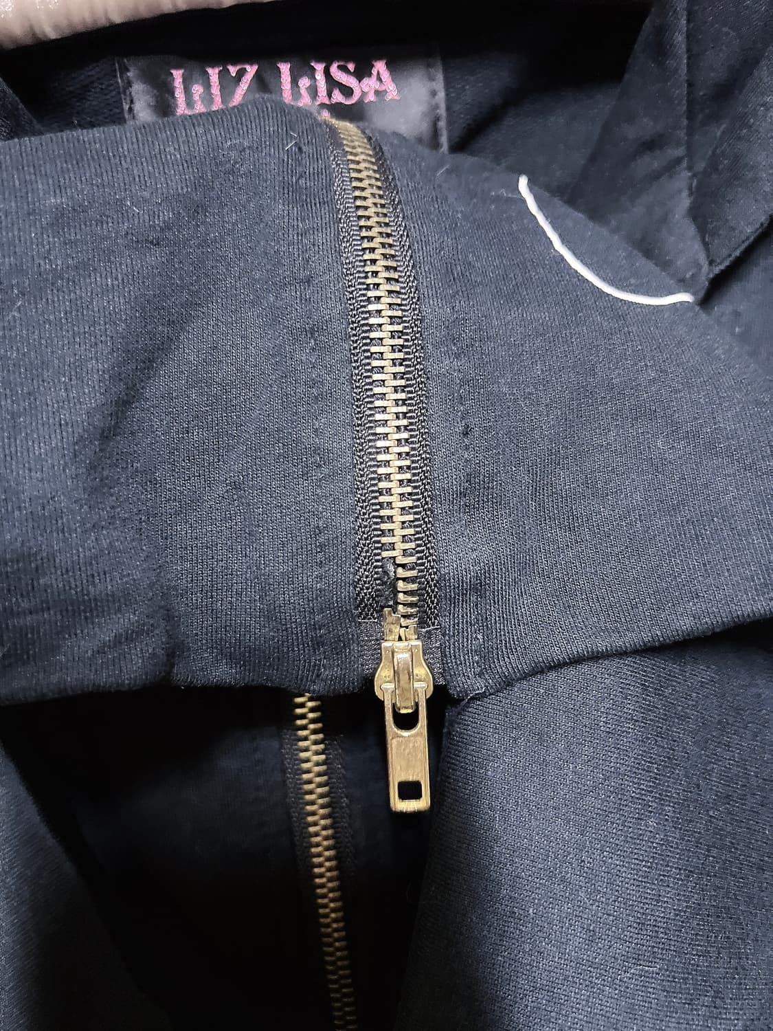 리즈리사돌 오네갸루 고스펑크 레터링 후드집업 폼폼 원피스 y2k 키치 상품이미지7