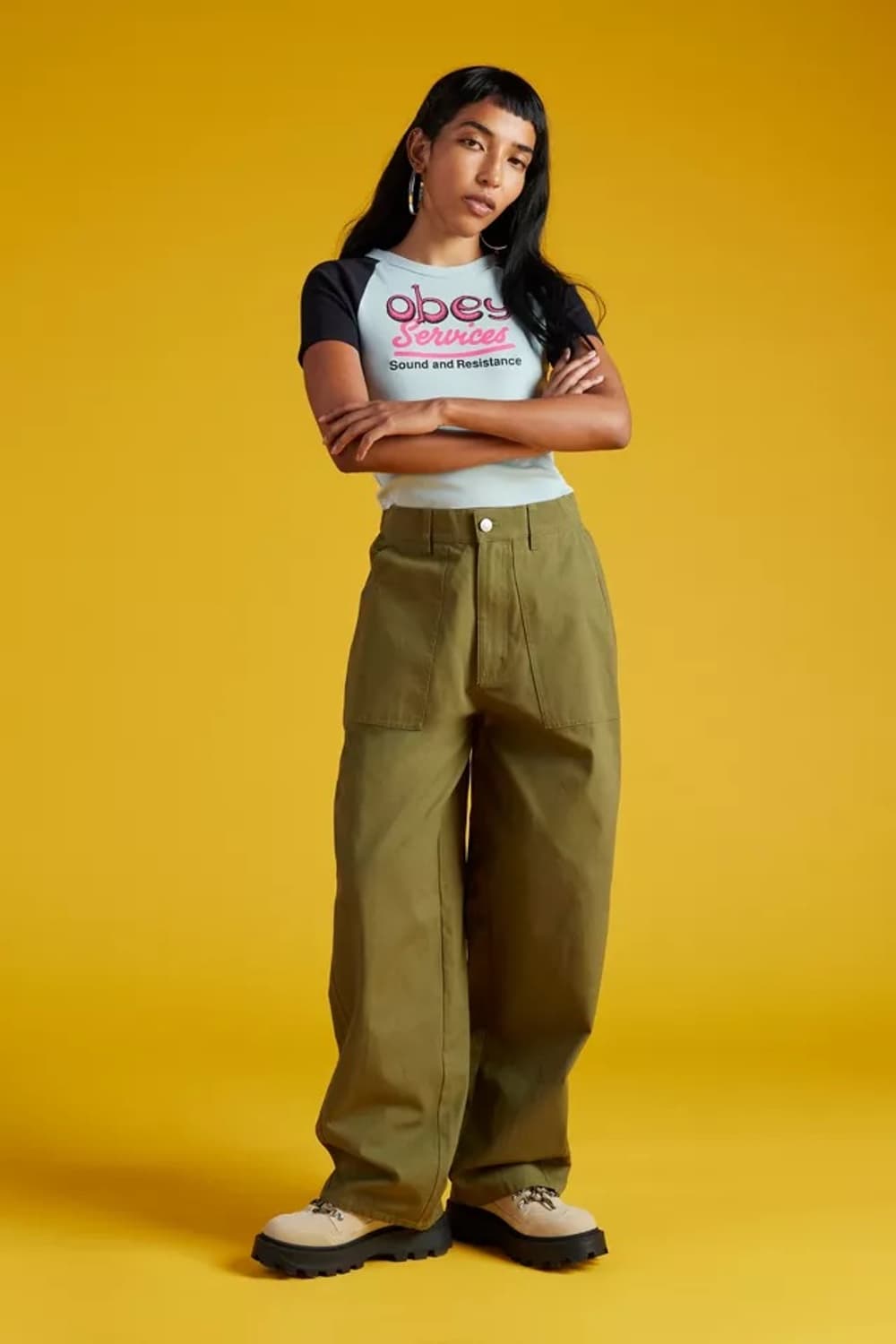 오베이 유진 유틸리티 팬츠 카키 어반아웃피터스 상품이미지1