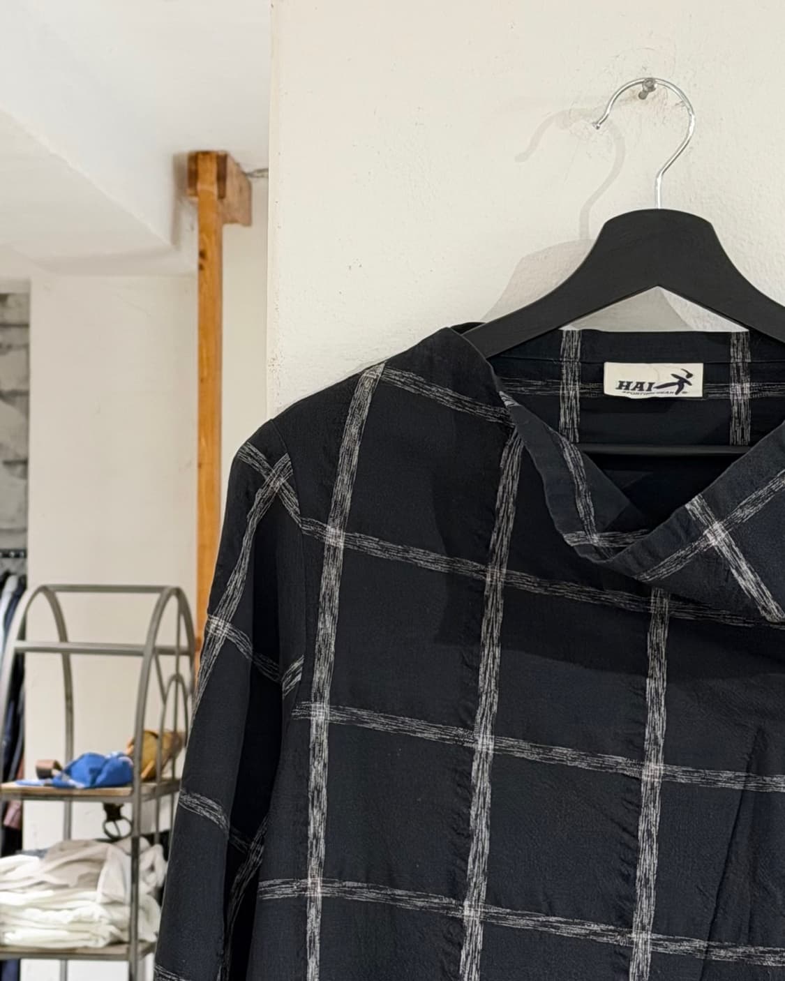 하이 스포르팅 기어 블랙 코튼 블랜드 체크 드레스 상품이미지2