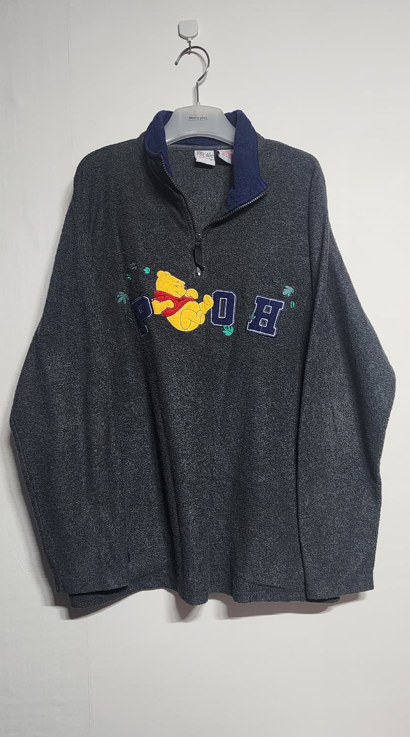 디즈니 챠콜 푸우 후리스(실측XL-2XL) 상품이미지1