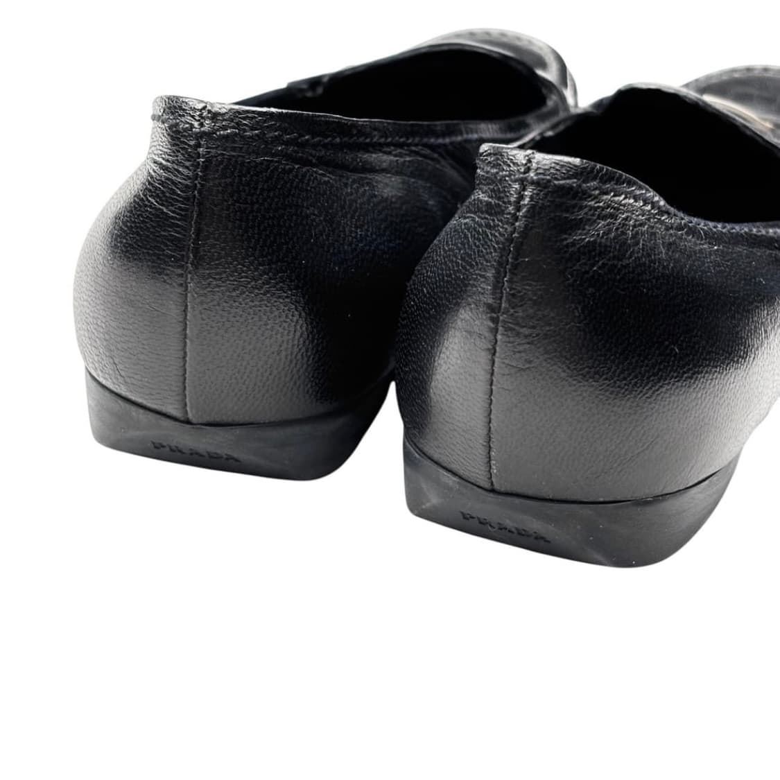 프라다 37.5 삼각 로고 플랫 로퍼 . 초콜릿 상품이미지7