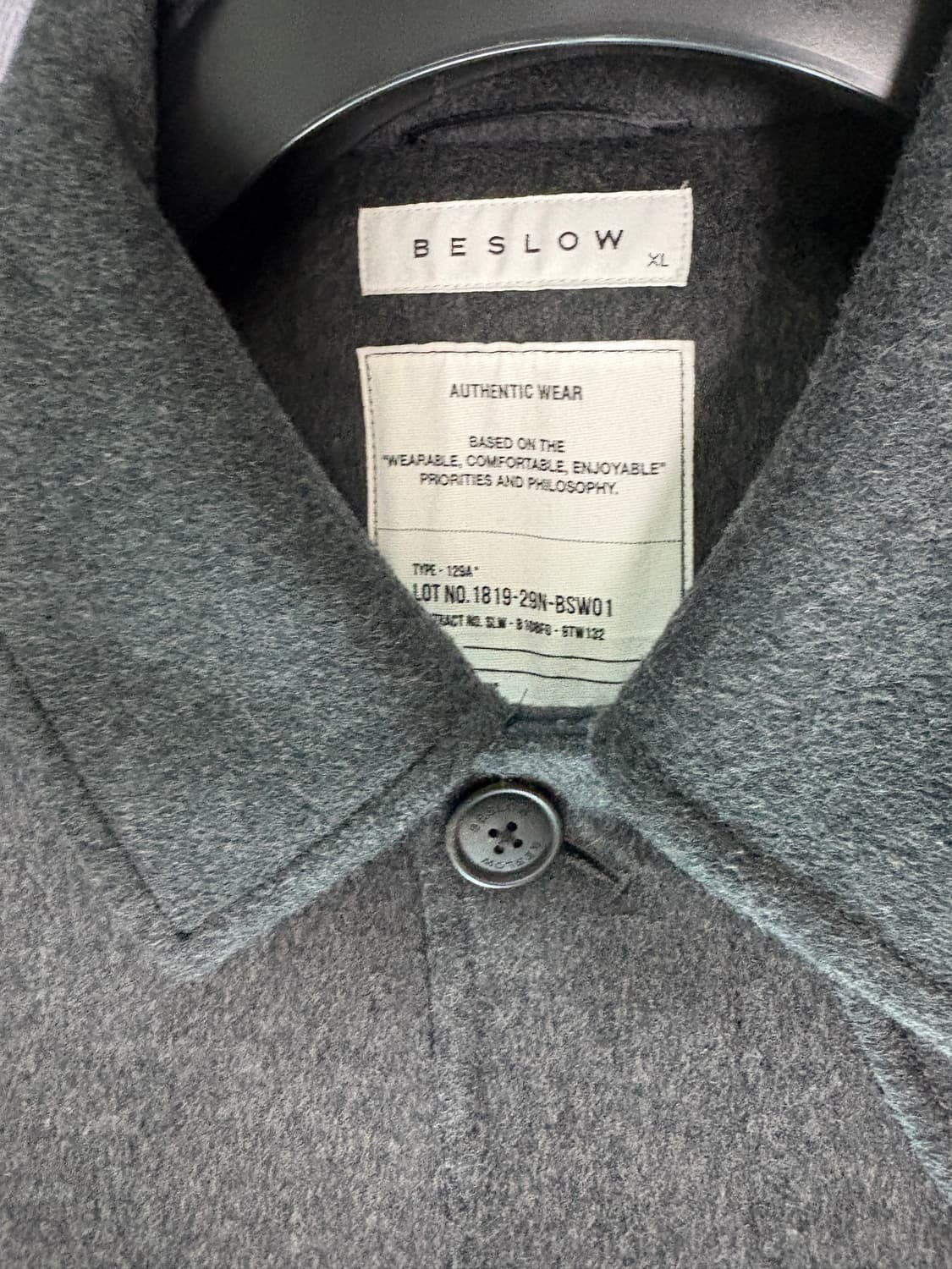 비슬로우 캐시미어 오버사이즈 발마칸 코트 xl 상품이미지2