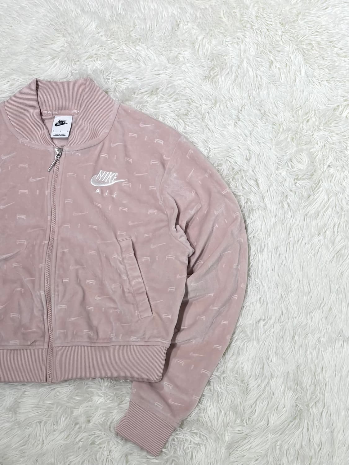 나이키 벨루어 크롭 핑크 트랙탑 상품이미지6