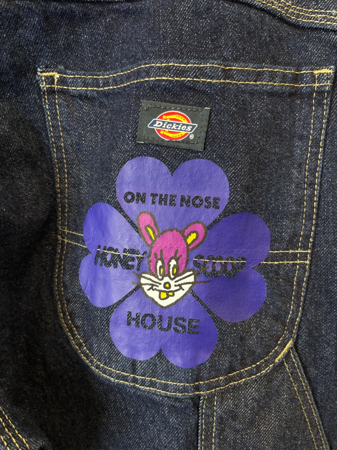 디키즈 빈티지 백포켓 프린팅 카펜터 데님팬츠 상품이미지7