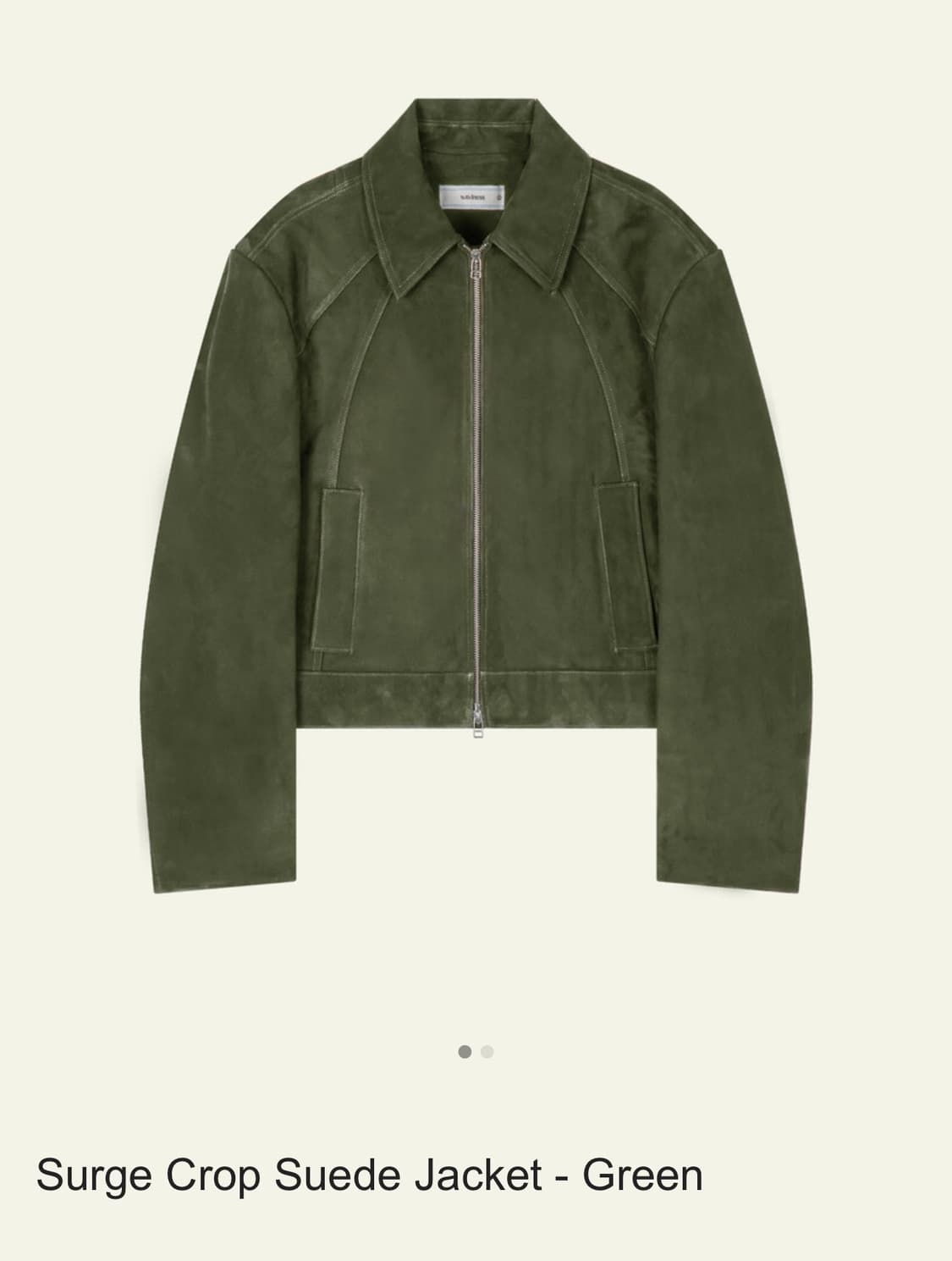 웨이비니스 / 써지 크롭 스웨이드 (그린) / 2 상품이미지1