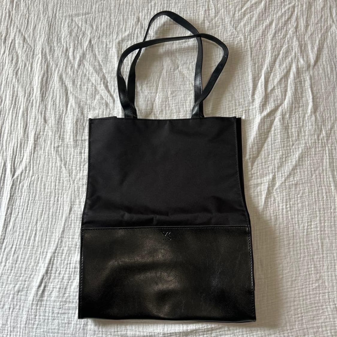 Y's Leather Panel Nylon Tote Bag 상품이미지1