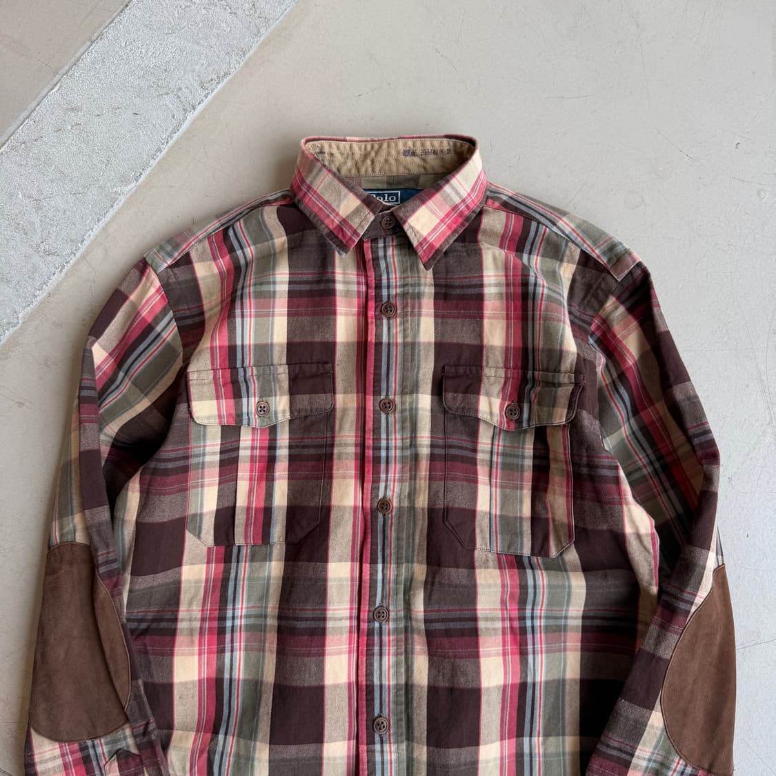 90s 폴로 랄프로렌 웨스턴 체크 셔츠 상품이미지4