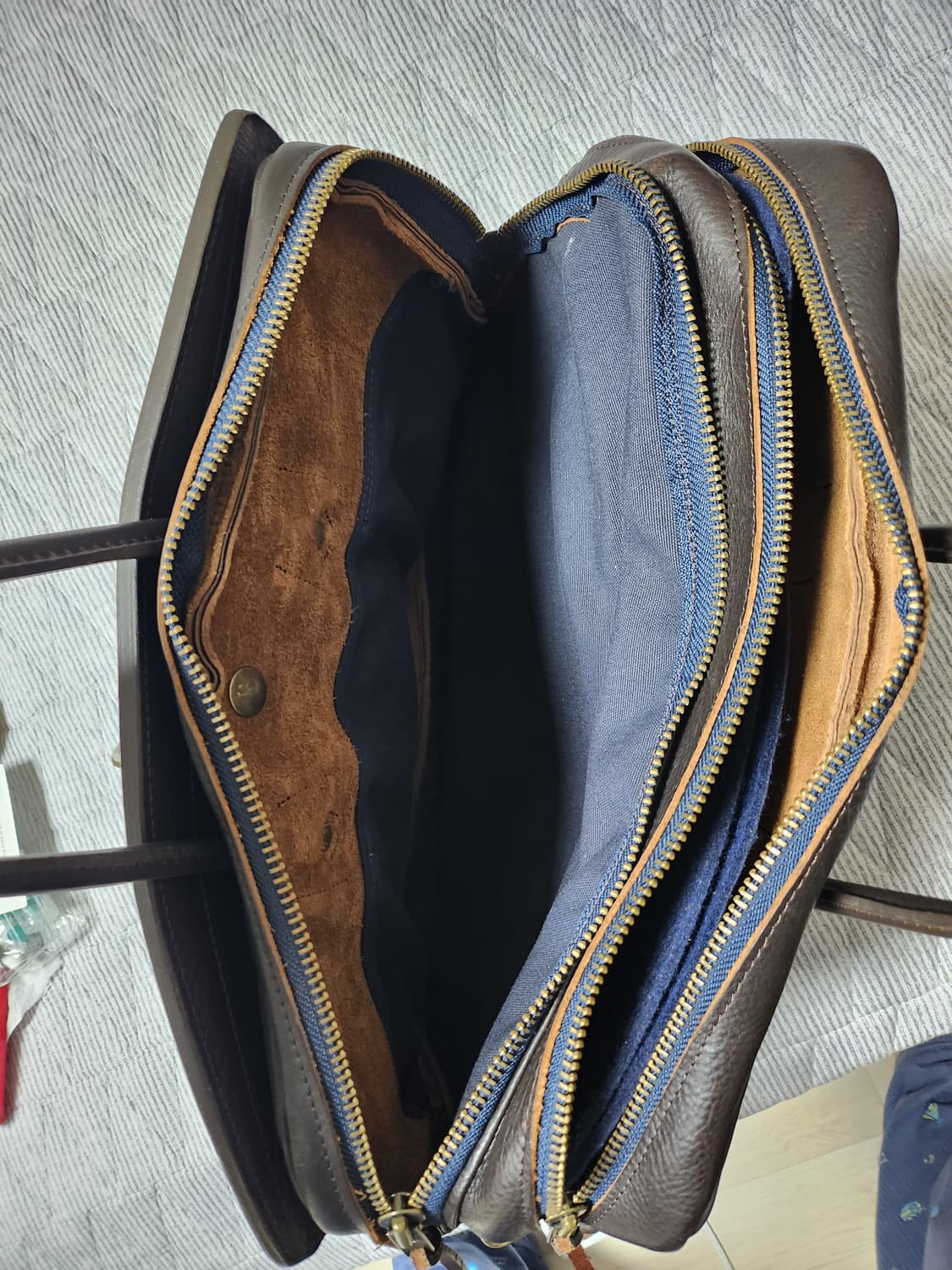 블루드쇼프 다크브라운 가죽 브리프케이스 상품이미지5