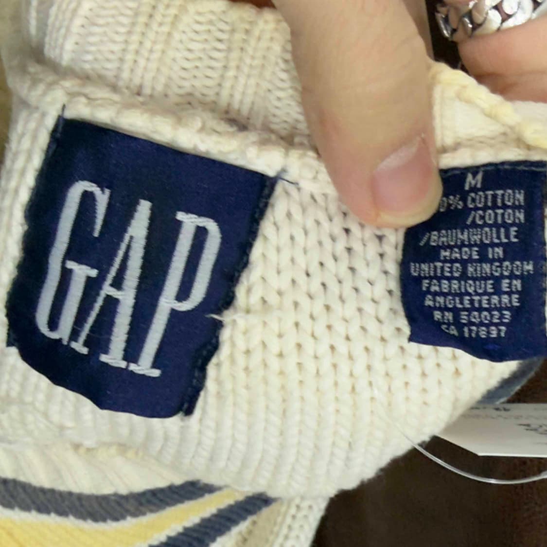 올드 갭 크리켓 니트 UK 상품이미지5