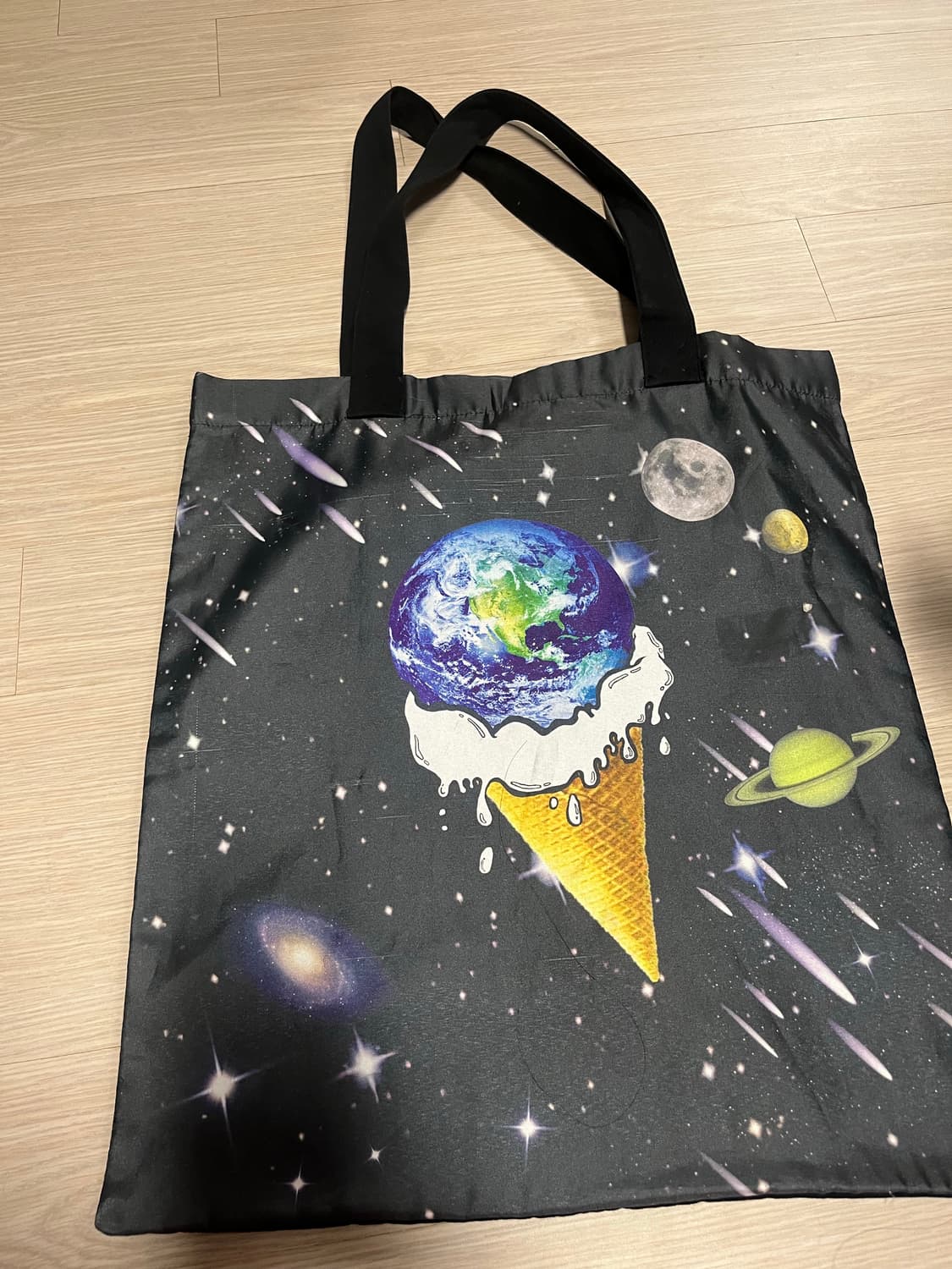 우주 갤럭시 아이스크림 에코백 상품이미지1