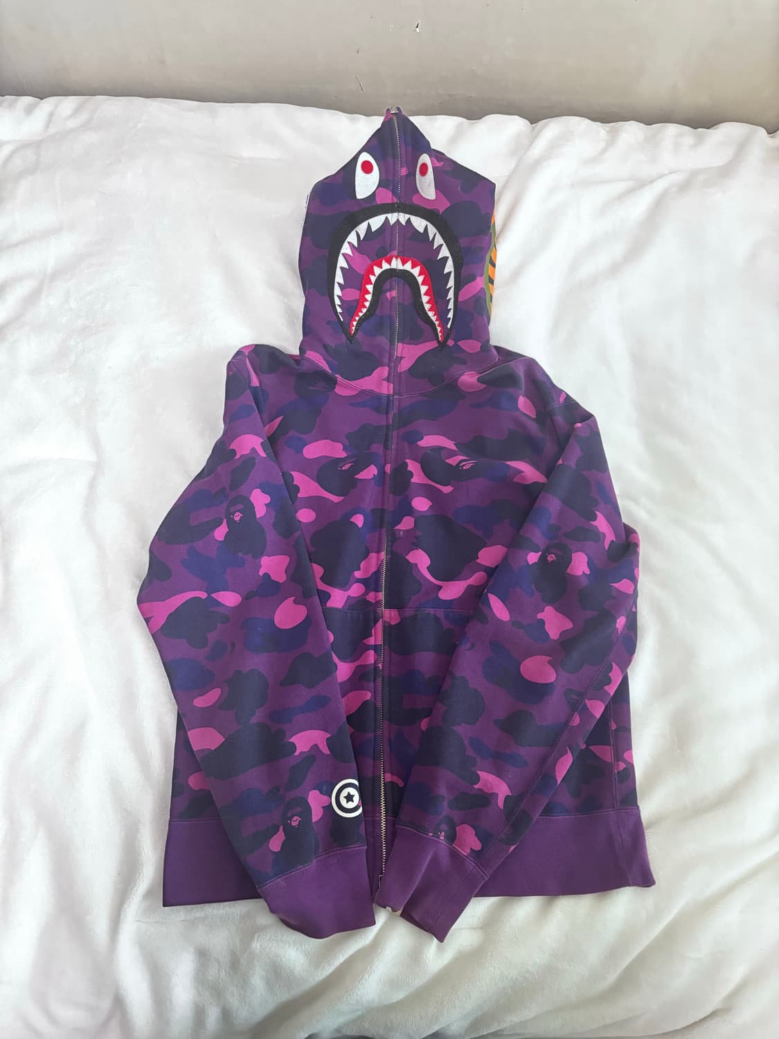 베이프 샤크후드 퍼플 L 상품이미지1