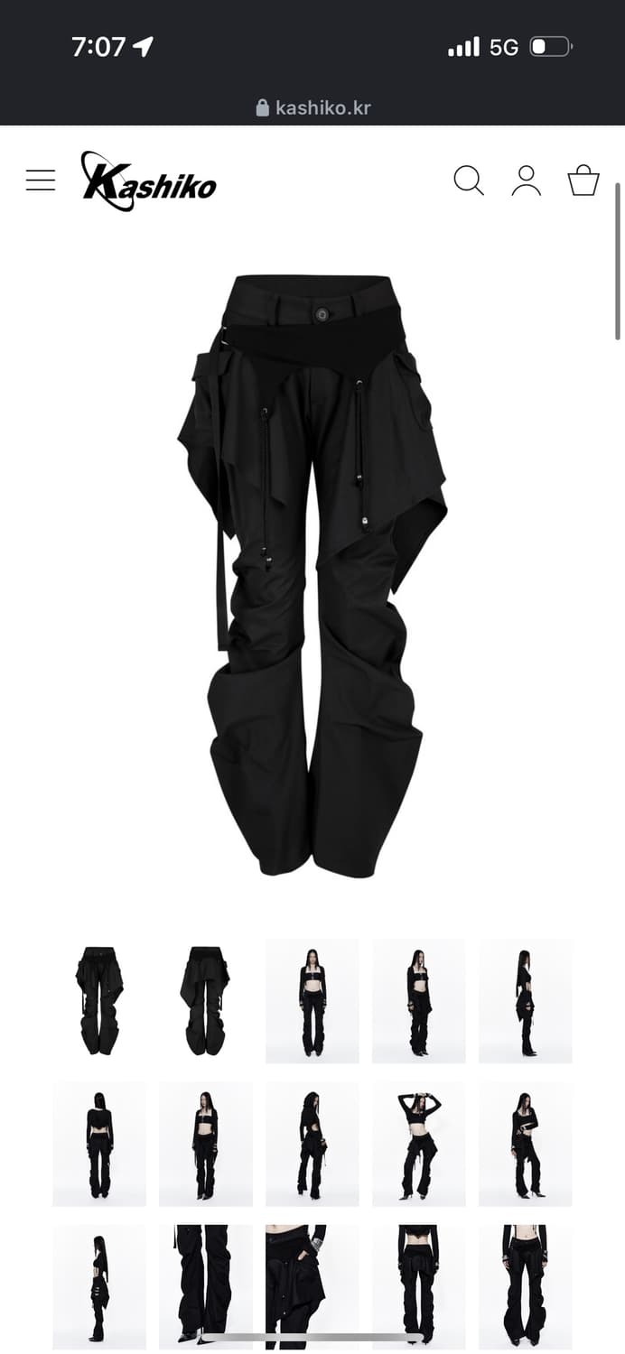 카시코 레이어드 스트랩 팬츠 상품이미지1