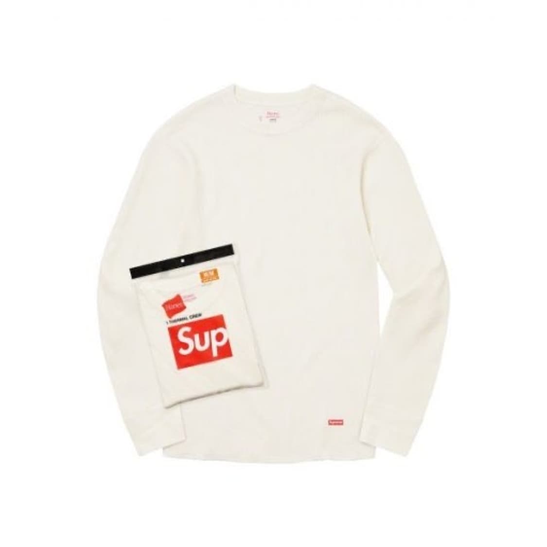 슈프림 헤인즈 써멀 크루 내츄럴 상품이미지3