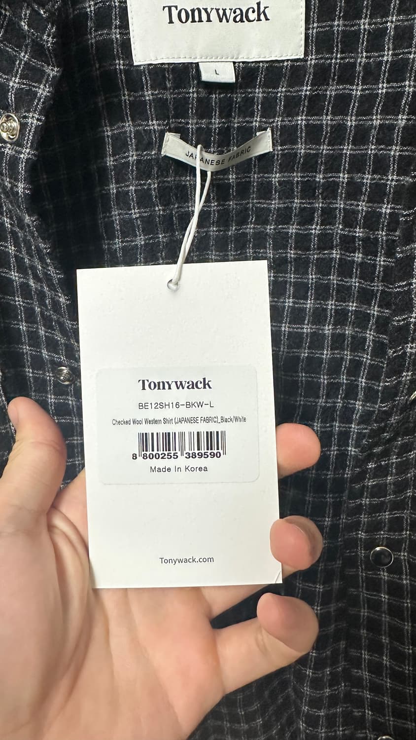 토니웩 울 웨스턴 셔츠 상품이미지2