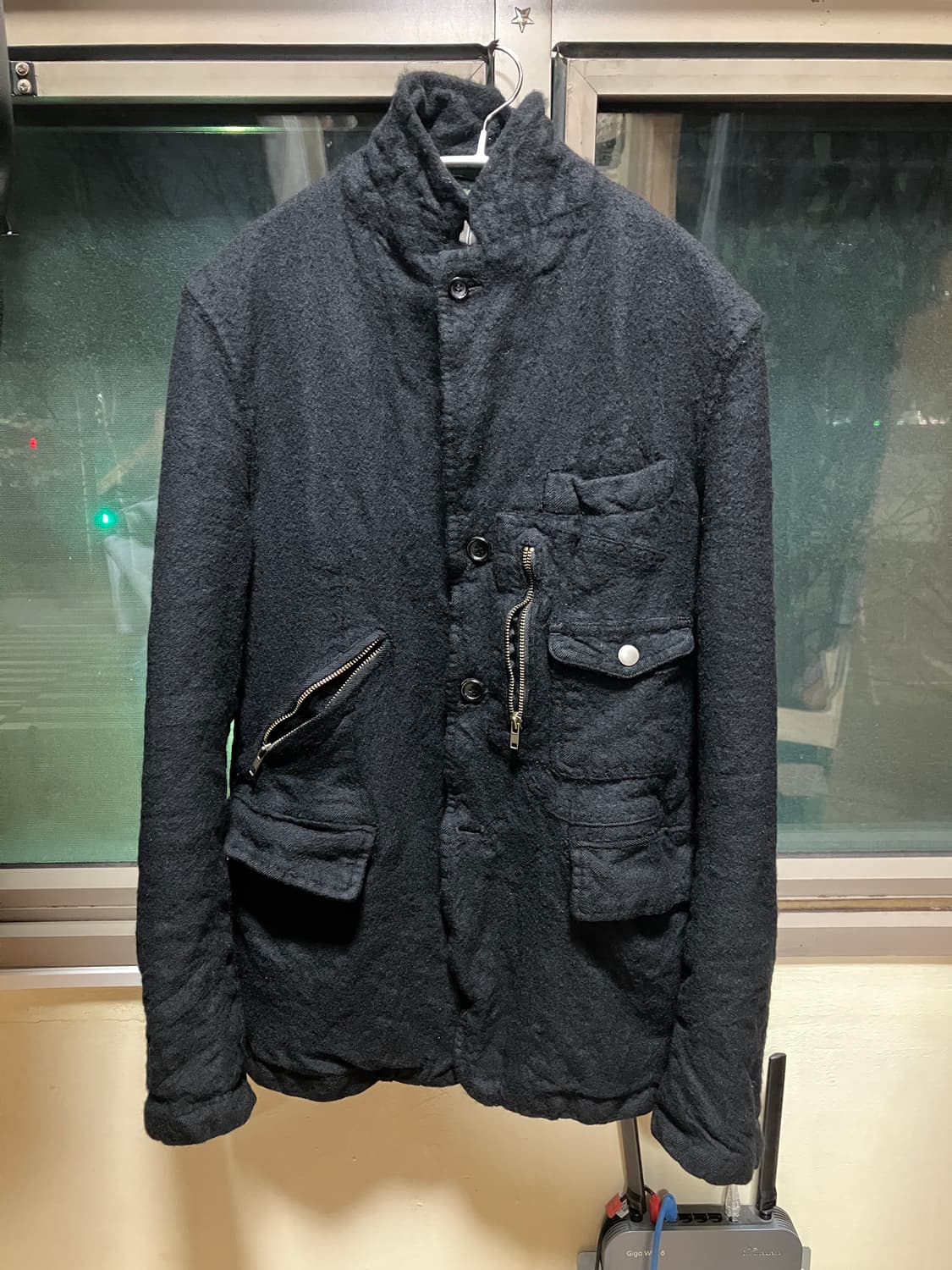 꼼데가르송 옴므 ad2005 축융 울 지퍼 자켓 상품이미지1