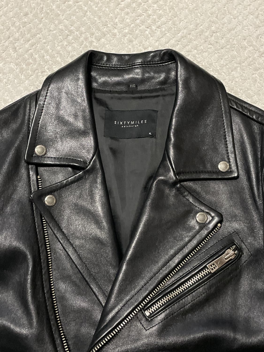 웨스턴 무드 이태리 램스킨 양가죽 클래식 레더 자켓 상품이미지4