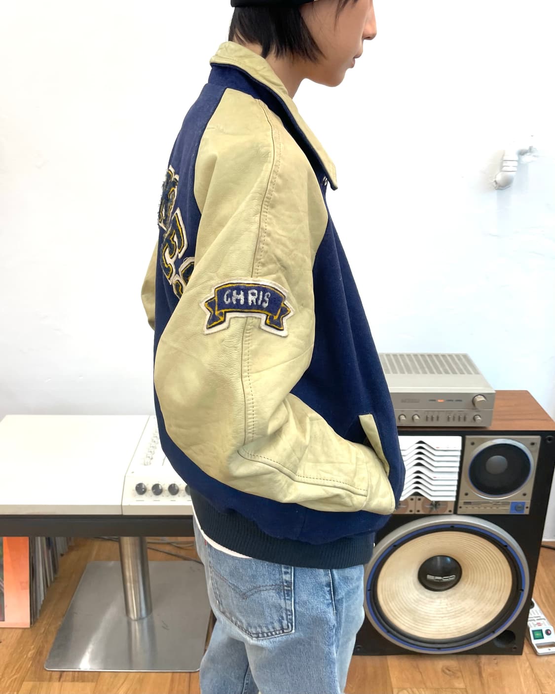 [L] 80s 빈티지 바시티 자켓 상품이미지4