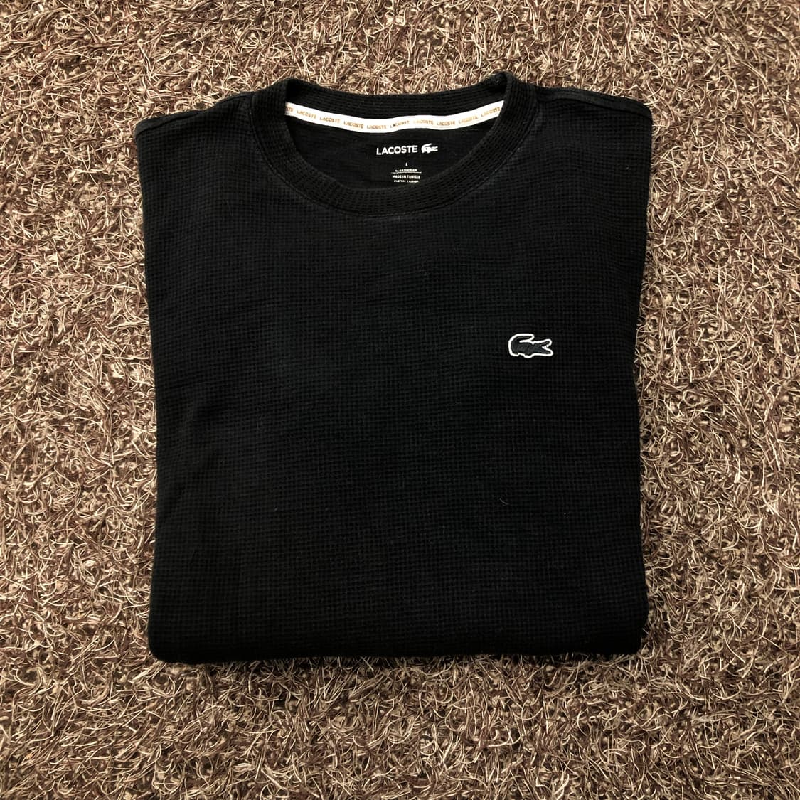 라코스테 와플 롱슬리브 긴팔 티셔츠 상품이미지1