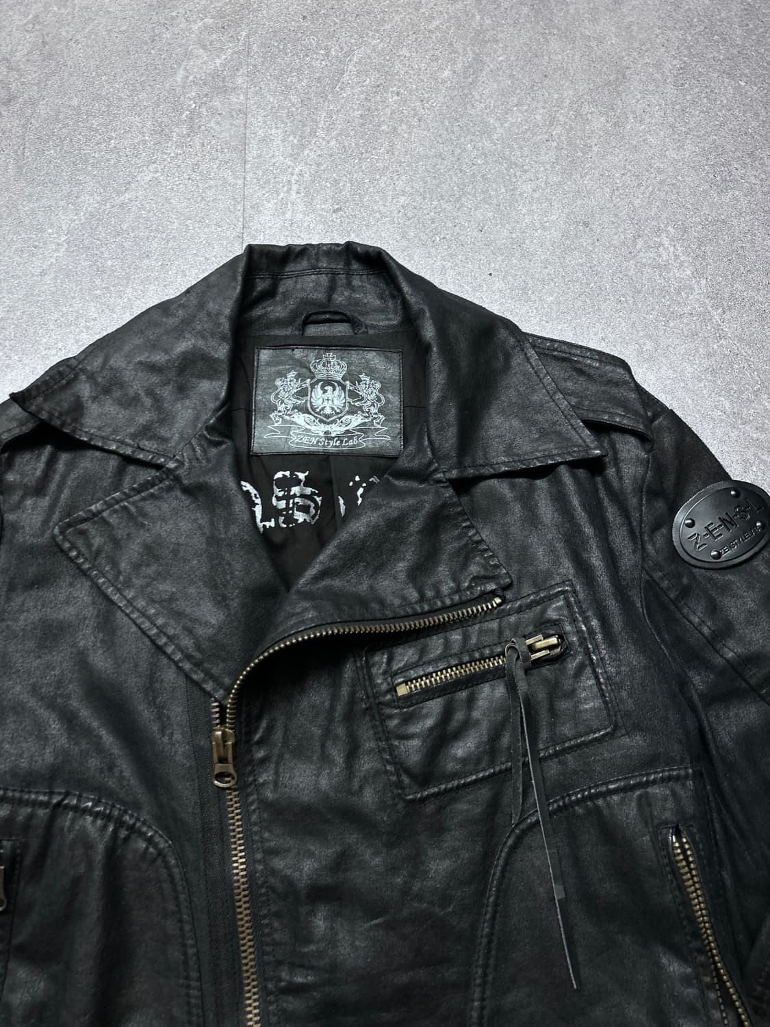 00’s JPN 코팅 바이커 자켓 상품이미지4