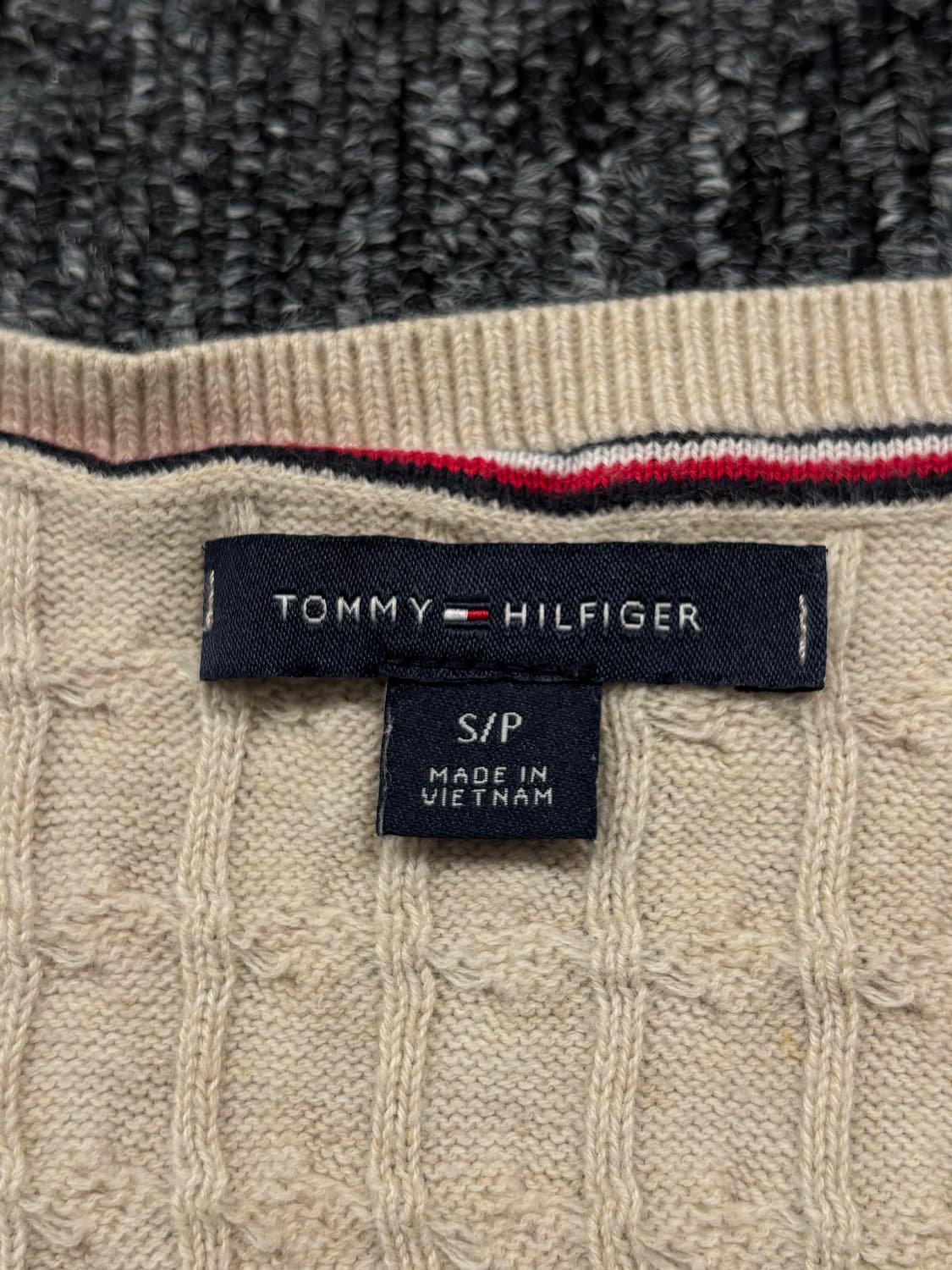 타미힐피거 베이지 니트 상품이미지5