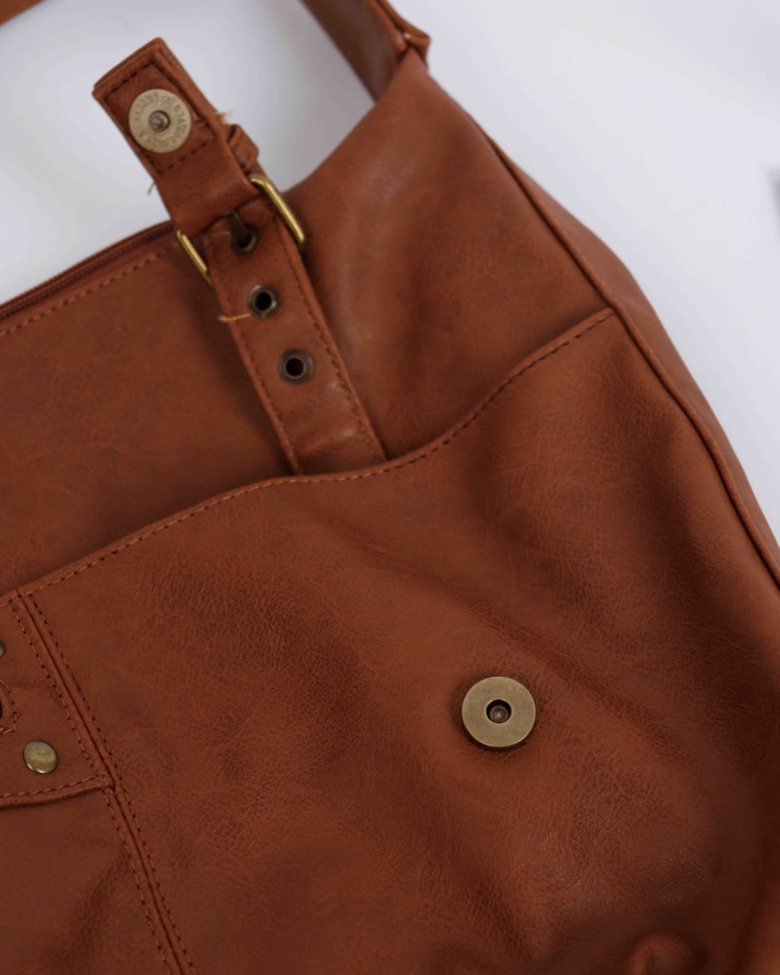 [JAPANESE VINTAGE] 빈티지 캐멀 레더 호보 숄더백 상품이미지6