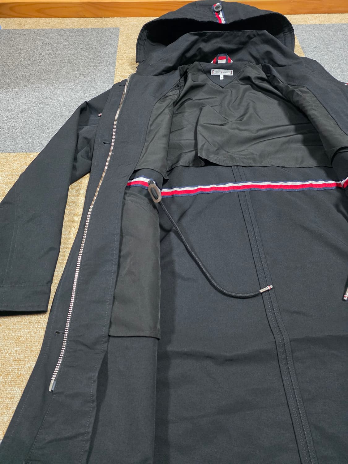 타미힐피거 블랙 후드 야상 코트 상품이미지7