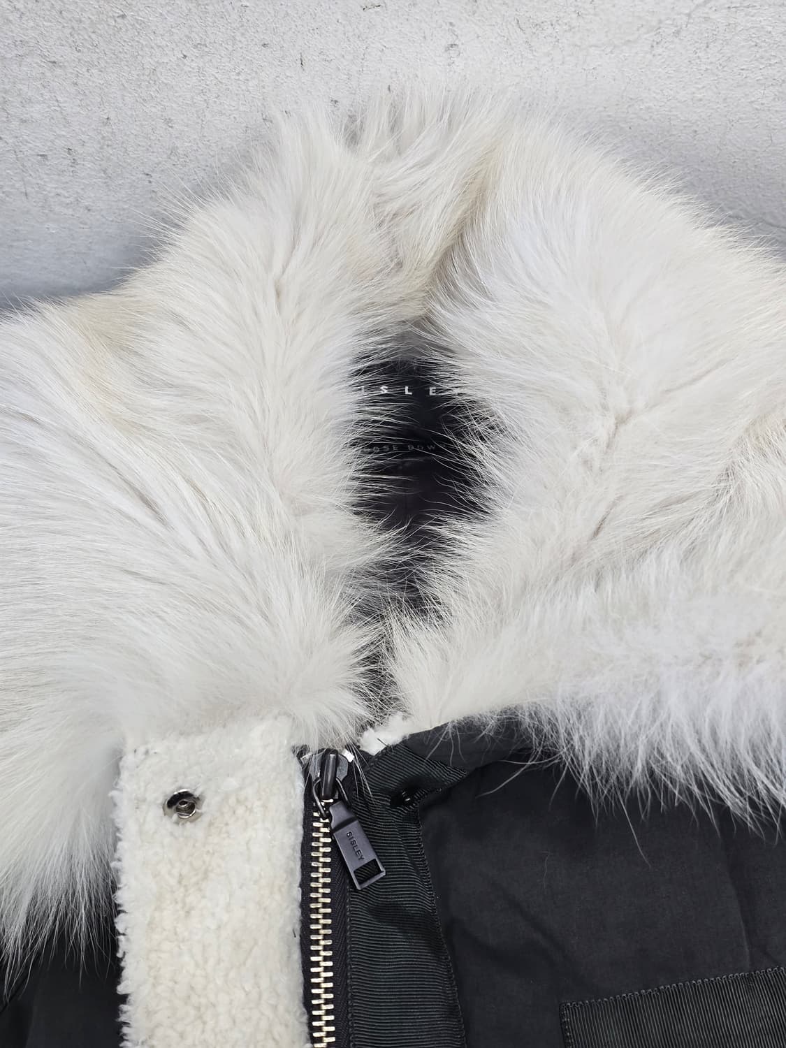 시슬리 폭스퍼 구스다운 여성 롱패딩(44) 상품이미지3