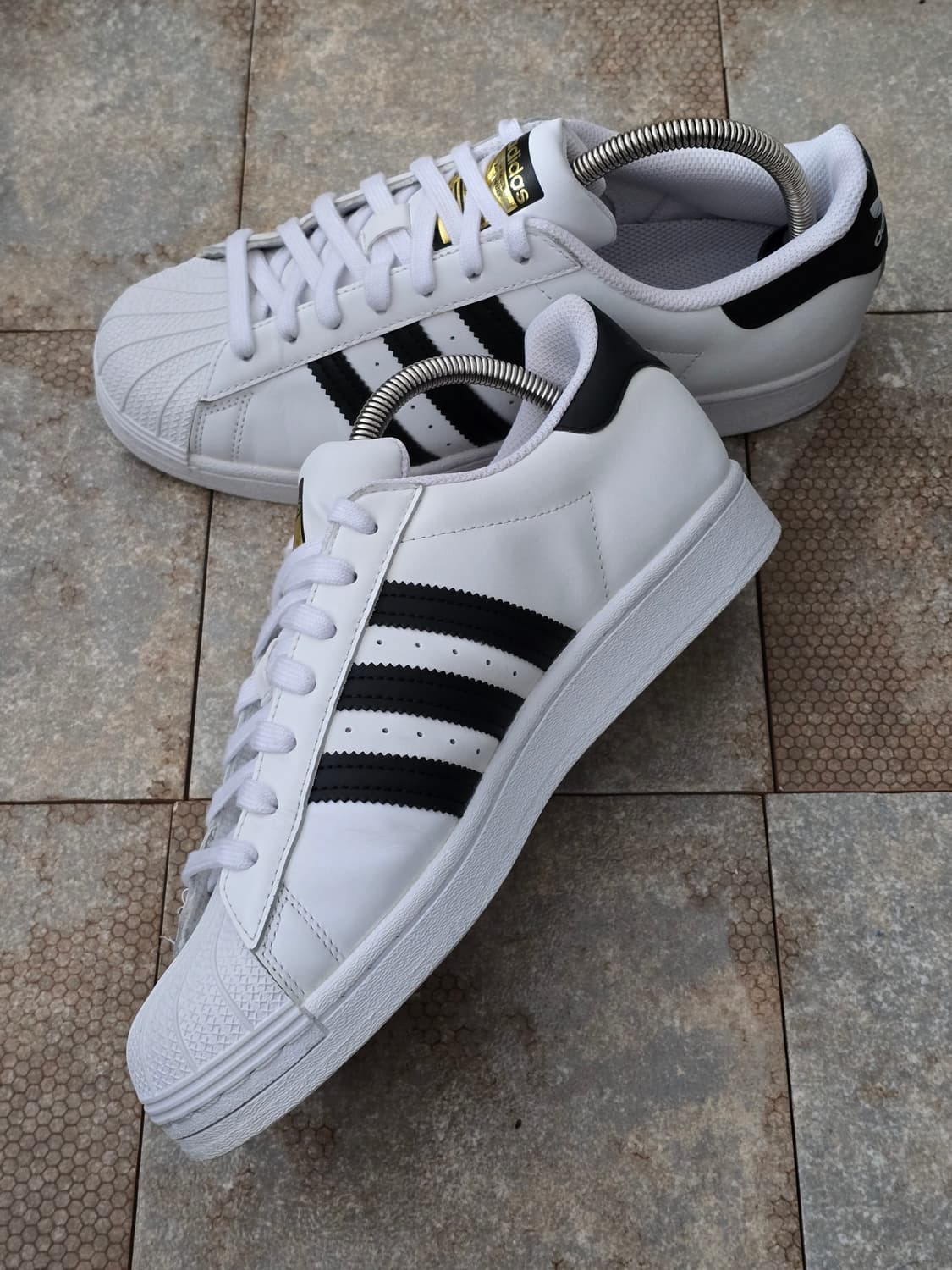 (265)아디다스 슈퍼스타 화이트 블랙  상품이미지5