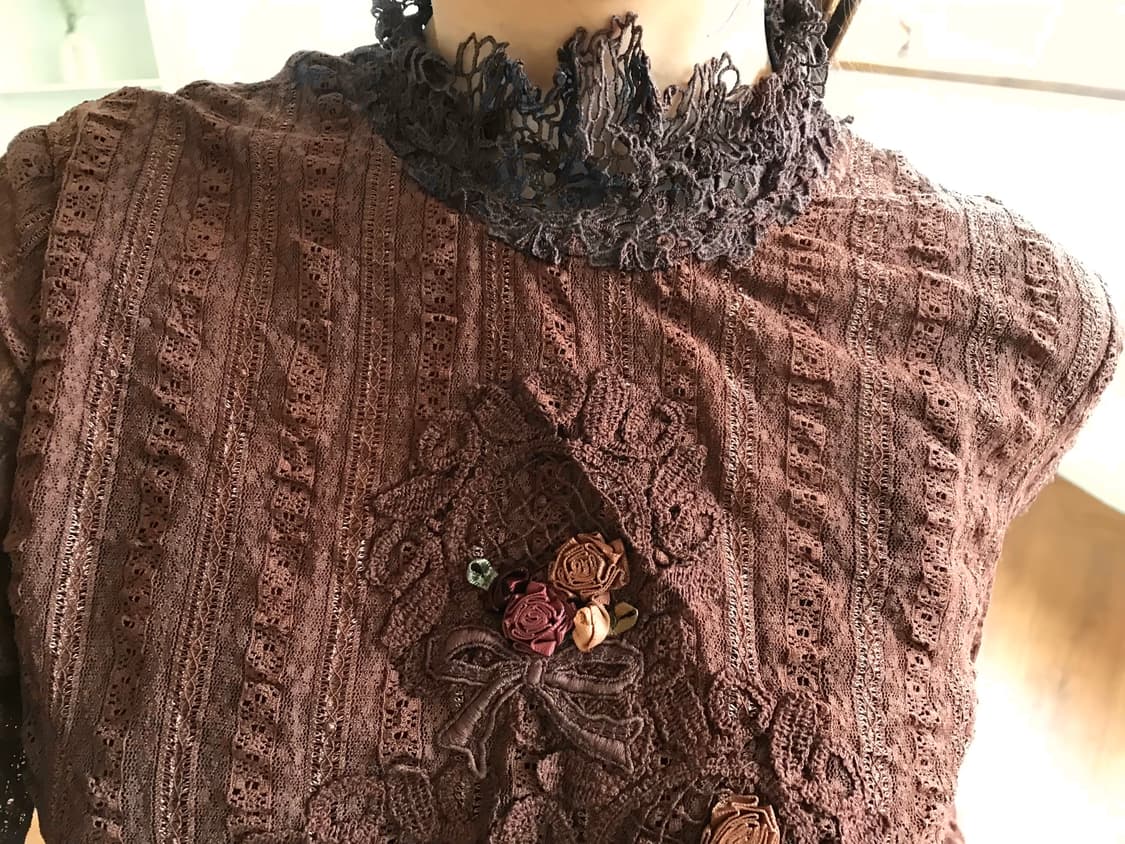 vintage flower blouse 상품이미지5