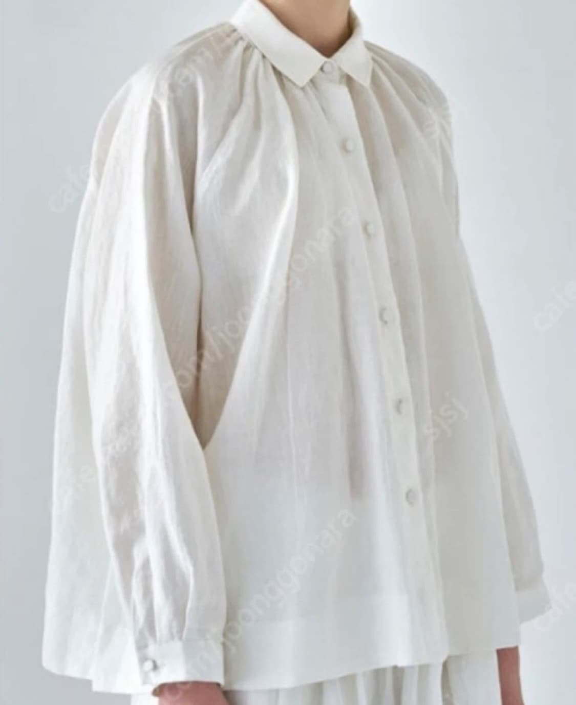 Eunoia 모네 블라우스 크림 상품이미지1