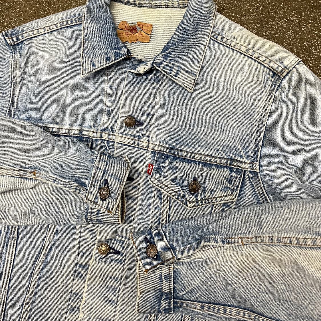 80s USA Levis 데님 트러커 자켓 (100) 상품이미지4